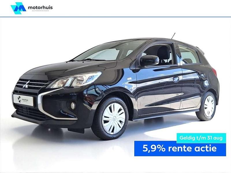 Zwart, metallic lak Gebruikt 2020 Mitsubishi Space Star Hatchback | € 6.995 (Eerlijke prijs) - Afbeelding 1/4