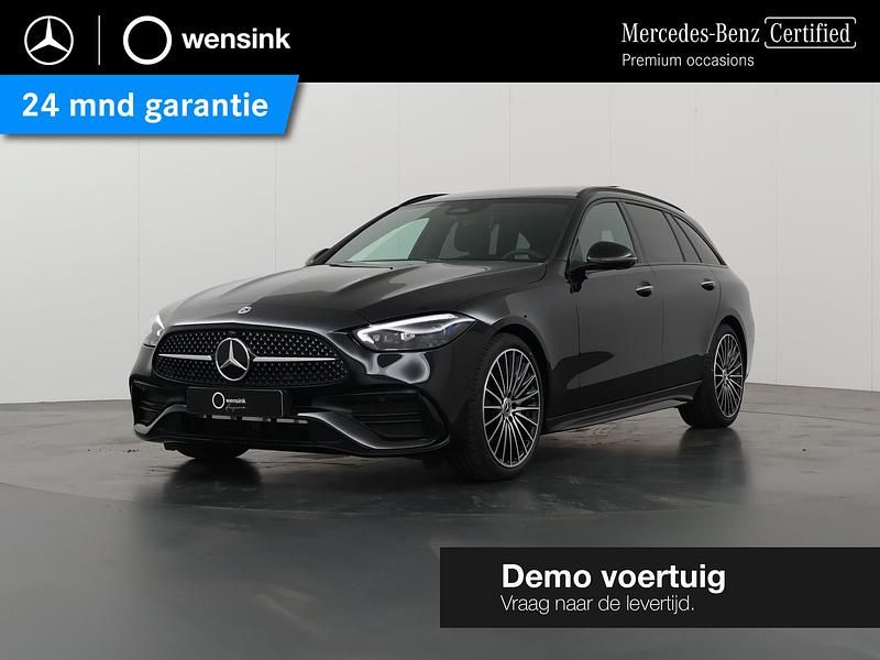 Zwart Gebruikt 2024 Mercedes C180 AMG Stationwagen | € 52.900 (Duur) - Afbeelding 1/4
