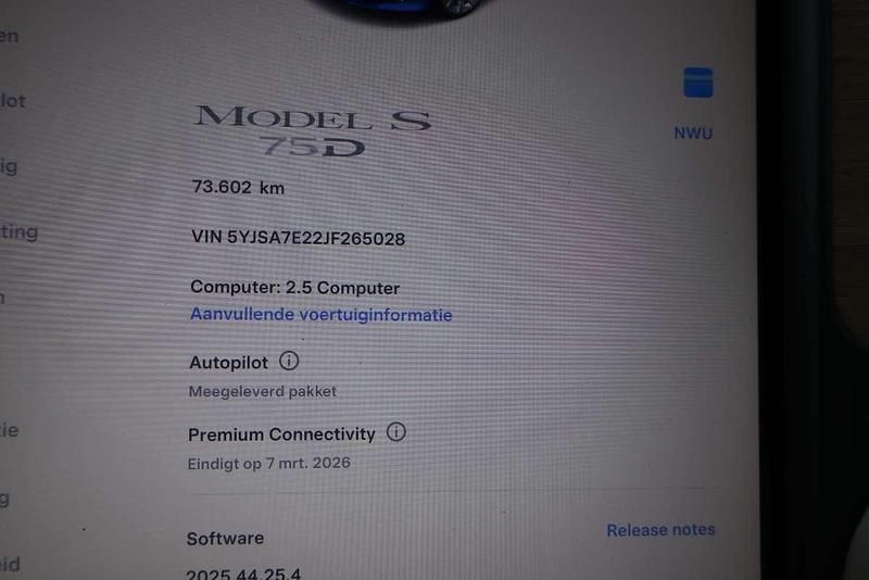 Occasion Tesla Model S 350 kW (476 PK) 2018 Blauw Hatchback