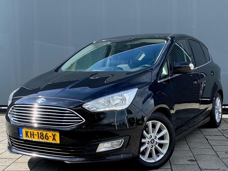 Zwart Gebruikt 2015 Ford C-MAX Titanium MPV | € 6.944 (Eerlijke prijs) - Afbeelding 1/4