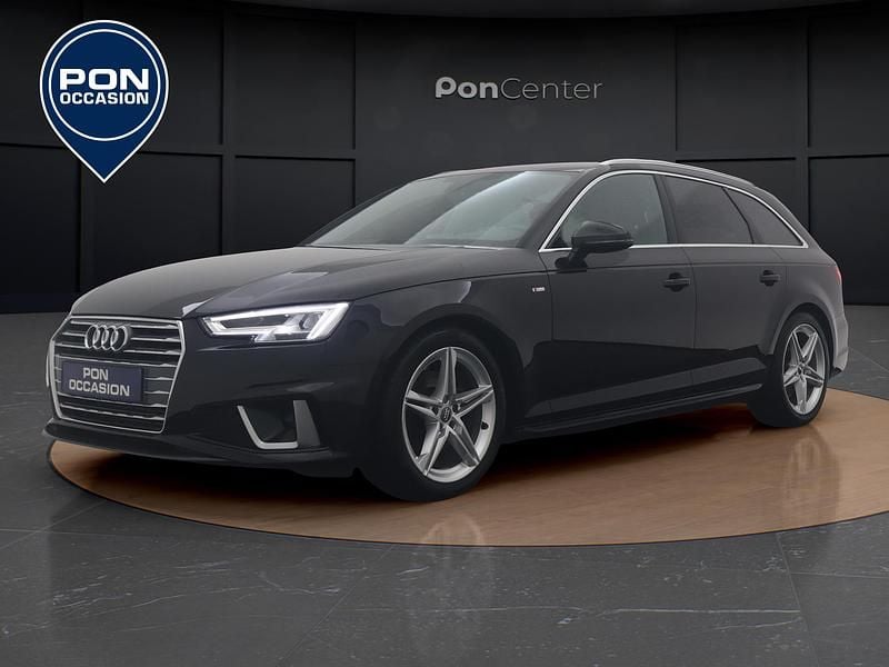 Zwart Gebruikt 2019 Audi A4 Design Stationwagen | € 23.950 (Eerlijke prijs) - Afbeelding 1/3