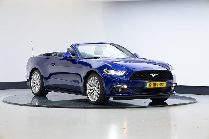 Blauw Gebruikt 2016 Ford Mustang Convertible Cabriolet | € 39.945 (Eerlijke prijs) - Afbeelding 1/4