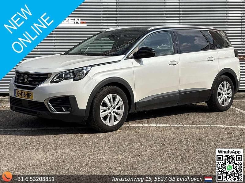 Wit Gebruikt 2019 Peugeot 5008 MPV | € 10.800 (Super prijs) - Afbeelding 1/4