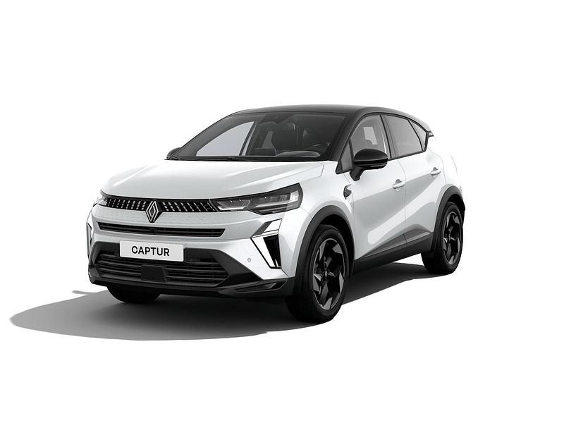 Blanc nacré + dakkleur noir étoilé (wit mica) Nieuw 2025 Renault Captur Techno SUV | € 34.269 (Super prijs) - Afbeelding 1/4