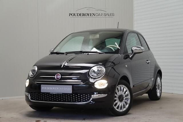 Zwart Gebruikt 2020 Fiat 500 Lounge Hatchback | € 10.400 (Eerlijke prijs) - Afbeelding 1/4