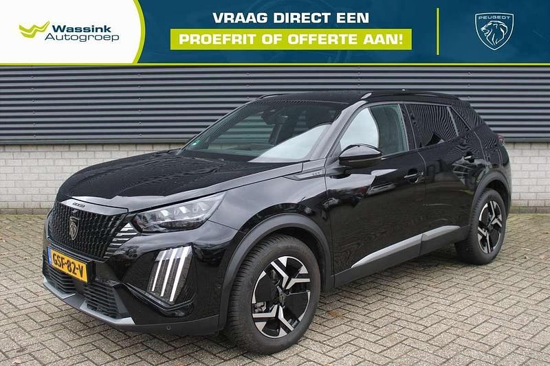 Zwart (metallic) Occasion 2024 Peugeot 2008 GT SUV | € 25.940 (Super prijs) - Afbeelding 1/4
