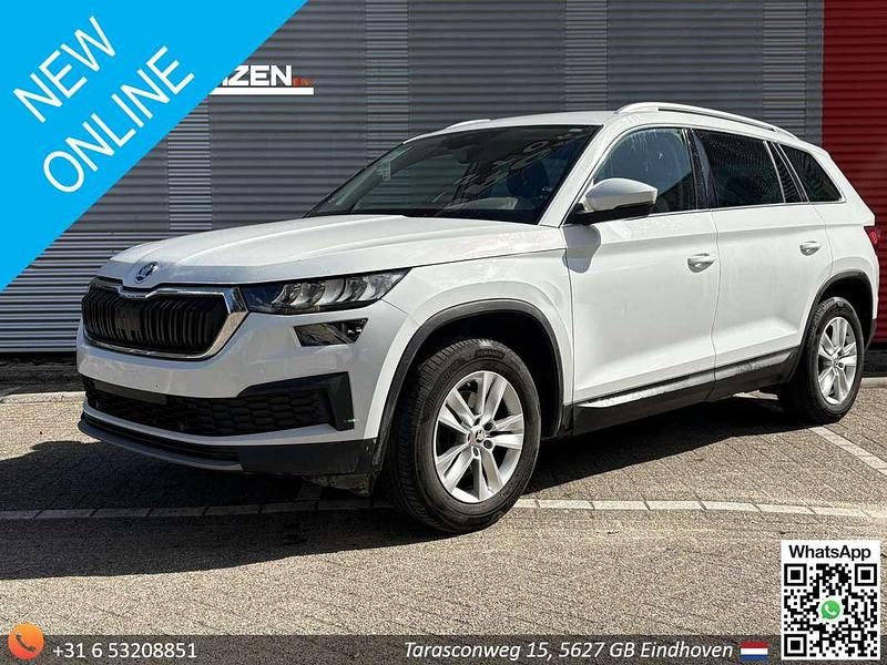 Wit, metallic lak Gebruikt 2022 Skoda Kodiaq Business Line SUV | € 18.900 (Super prijs) - Afbeelding 1/4