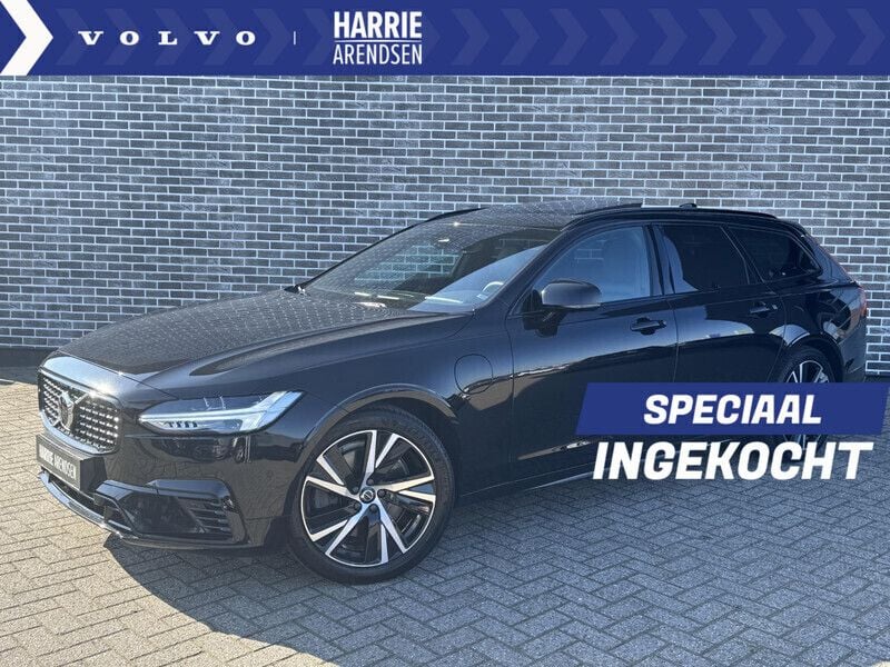 Zwart Gebruikt 2021 Volvo V90 R-Design Stationwagen | € 38.694 (Super prijs) - Afbeelding 1/4