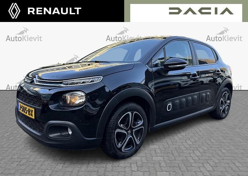 Zwart Gebruikt 2020 Citroën C3 Feel Hatchback | € 10.950 (Eerlijke prijs) - Afbeelding 1/3
