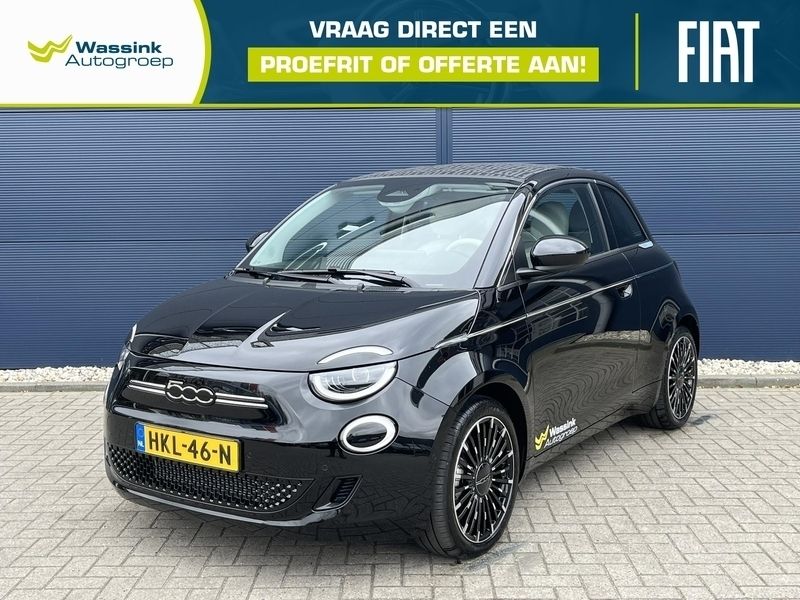 Nero onice Nieuw 2025 Fiat 500e La Prima Hatchback | € 41.490 - Afbeelding 1/4