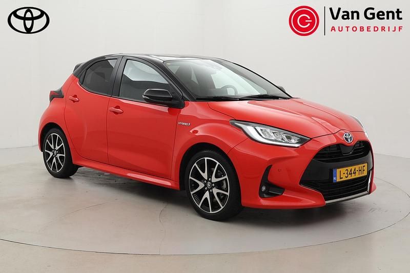 Rood Gebruikt 2021 Toyota Yaris Hybrid Edition Hatchback | € 21.999 (Iets duurder) - Afbeelding 1/4