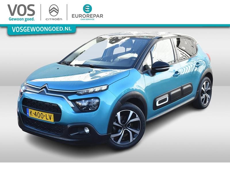 Blauw Occasion 2021 Citroën C3 PureTech Hatchback | € 13.890 (Eerlijke prijs) - Afbeelding 1/4