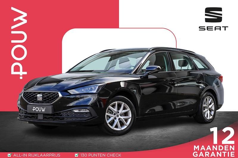 Zwart Gebruikt 2022 Seat Leon Reference Stationwagen | € 18.450 (Eerlijke prijs) - Afbeelding 1/4