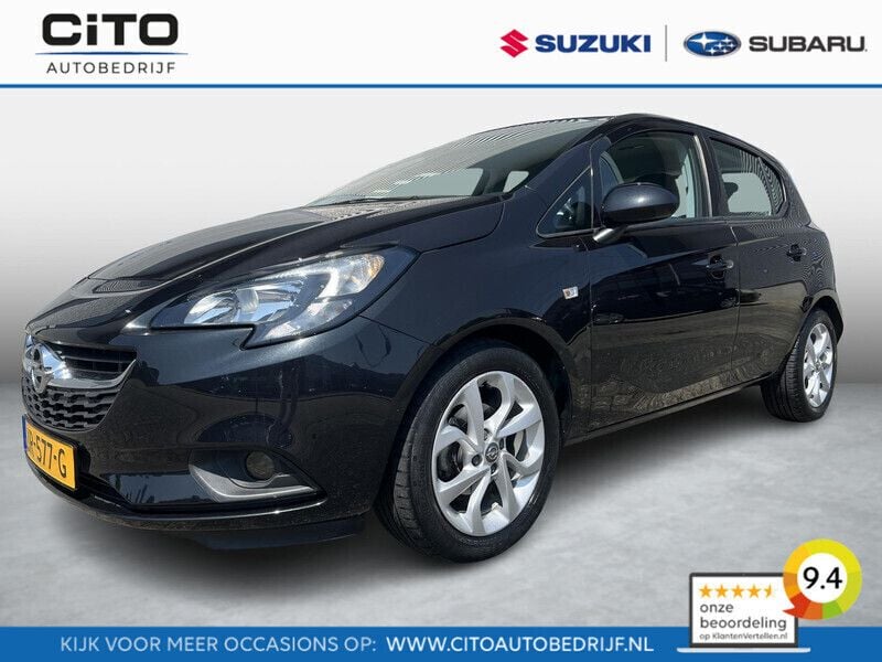 Zwart Gebruikt 2016 Opel Corsa Edition Hatchback | € 10.950 (Eerlijke prijs) - Afbeelding 1/4