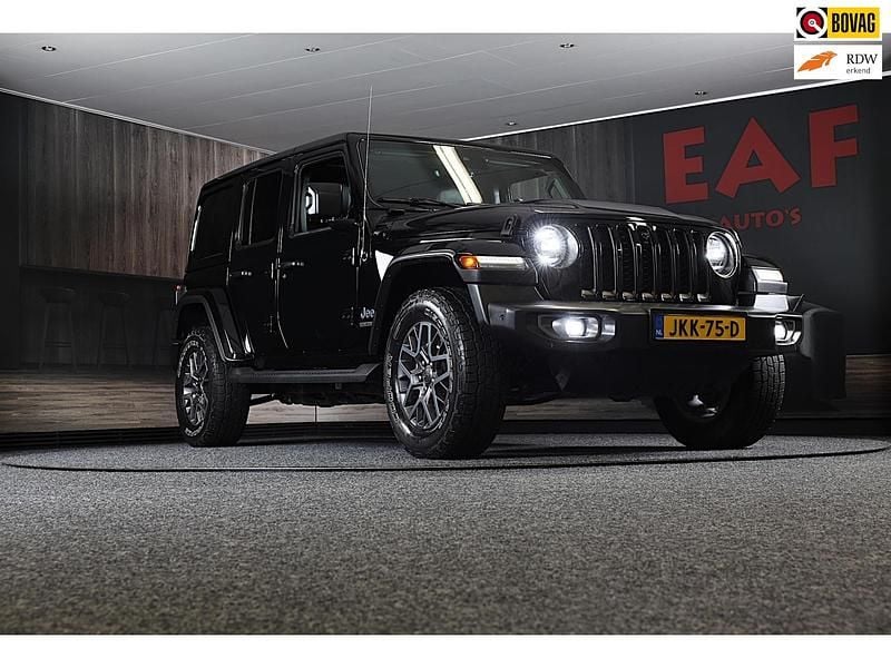 Zwart Gebruikt 2021 Jeep Wrangler 80th Anniversary SUV | € 58.850 (Duur) - Afbeelding 1/3