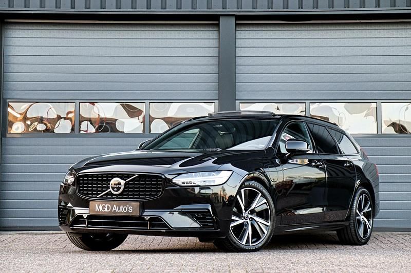 Zwart Gebruikt 2022 Volvo V90 R-Design Stationwagen | € 36.950 (Goede deal) - Afbeelding 1/4