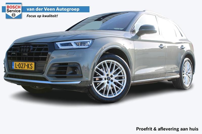 Grijs Gebruikt 2018 Audi Q5 Black Edition SUV | € 25.950 (Duur) - Afbeelding 1/4