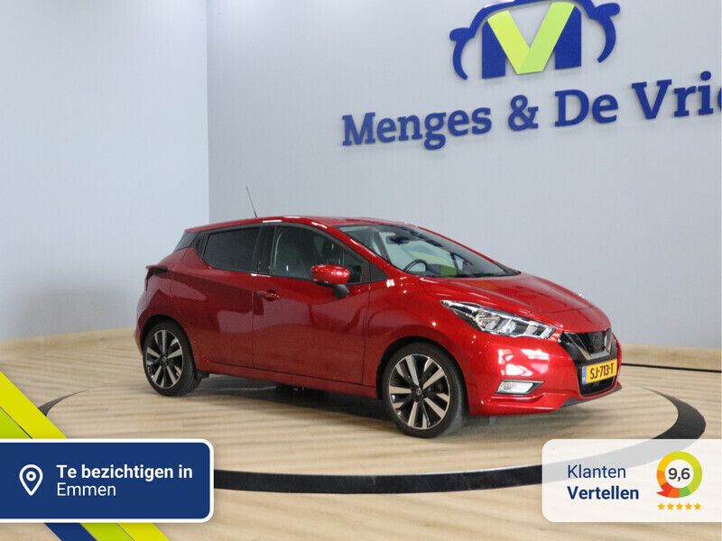 Rood Gebruikt 2018 Nissan Micra Tekna Hatchback | € 12.490 (Eerlijke prijs) - Afbeelding 1/3