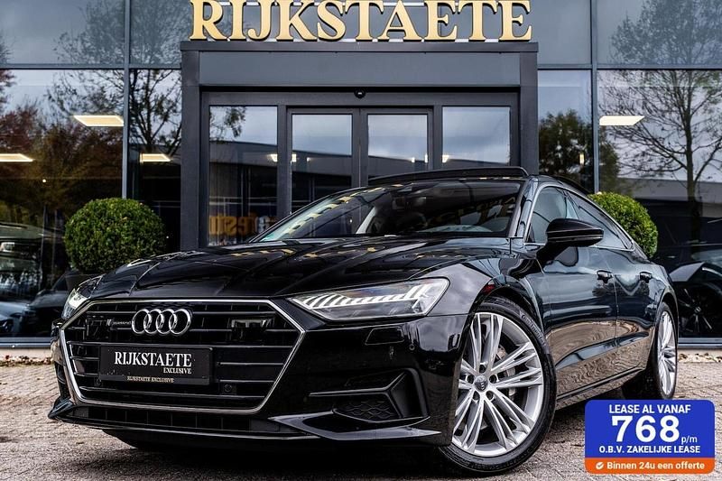Zwart Gebruikt 2018 Audi A7 Sportback S-Line Hatchback | € 47.900 (Iets duurder) - Afbeelding 1/4
