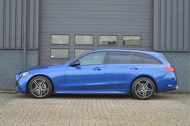 Occasion Mercedes C180 AMG line 170 PK (125 kW) 2022 Blauw Stationwagen