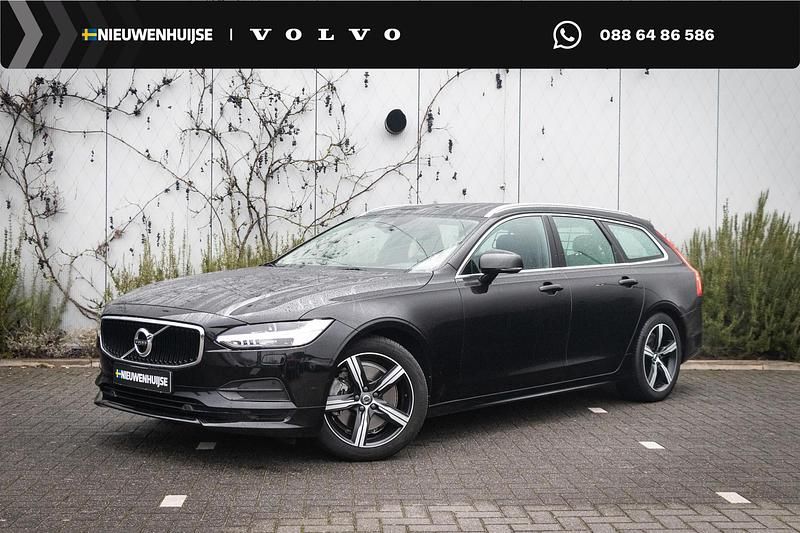 Zwart Gebruikt 2018 Volvo V90 Momentum Stationwagen | € 26.894 (Eerlijke prijs) - Afbeelding 1/4