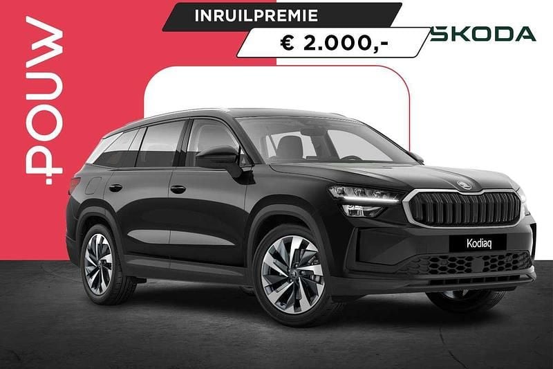 Zwart Nieuw 2025 Skoda Kodiaq Business Line SUV | € 52.950 (Super prijs) - Afbeelding 1/4