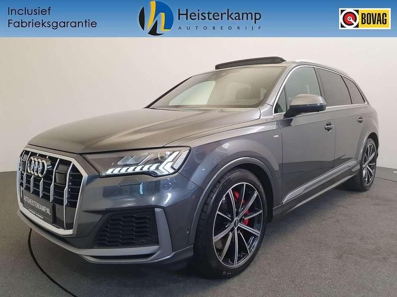 Grijs, metallic lak Gebruikt 2024 Audi Q7 S-Line SUV | € 74.950 (Super prijs) - Afbeelding 1/4