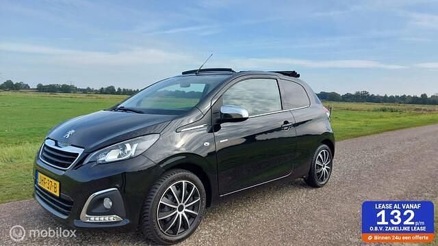 Zwart Gebruikt 2018 Peugeot 108 Style Hatchback | € 7.999 (Eerlijke prijs) - Afbeelding 1/4