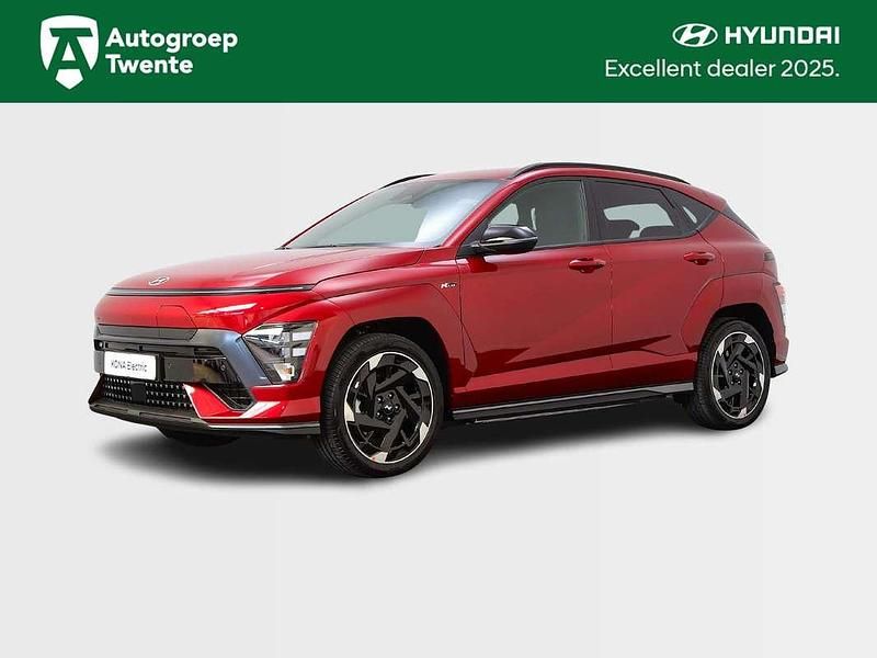 Rood, metallic lak Nieuw 2025 Hyundai Kona N Line SUV | € 39.790 (Eerlijke prijs) - Afbeelding 1/4