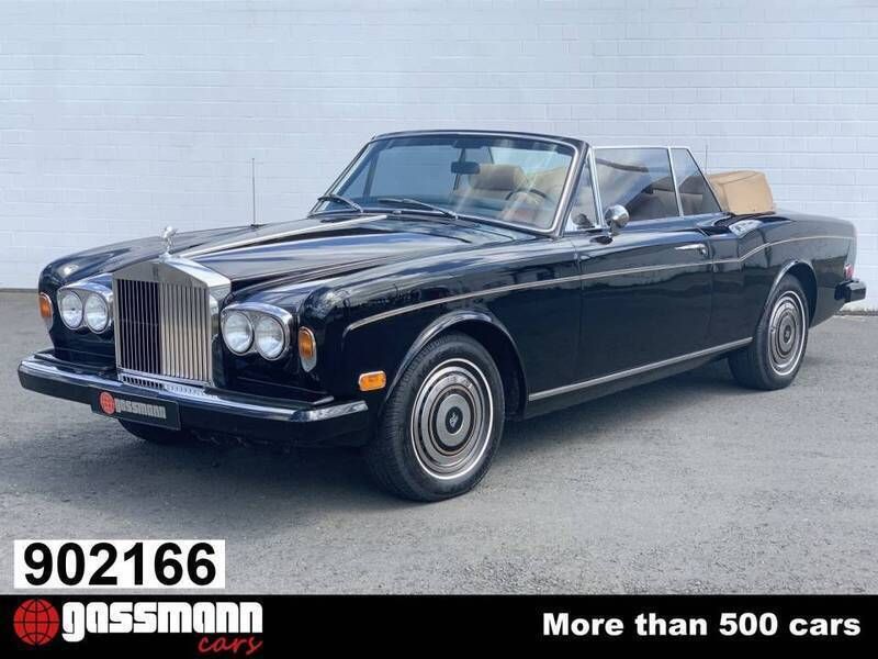 Zwartschwarz Gebruikt 1975 Rolls Royce Corniche Cabriolet | € 59.900 - Afbeelding 1/4