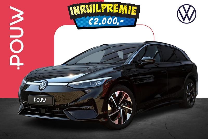 Zwart Gebruikt 2024 VW ID.7 Pro Sedan | € 51.950 (Goede deal) - Afbeelding 1/4