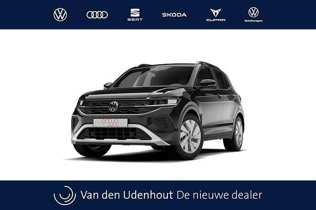 Zwart Nieuw 2025 VW T-Cross Edition SUV | € 35.502 (Super prijs) - Afbeelding 1/4