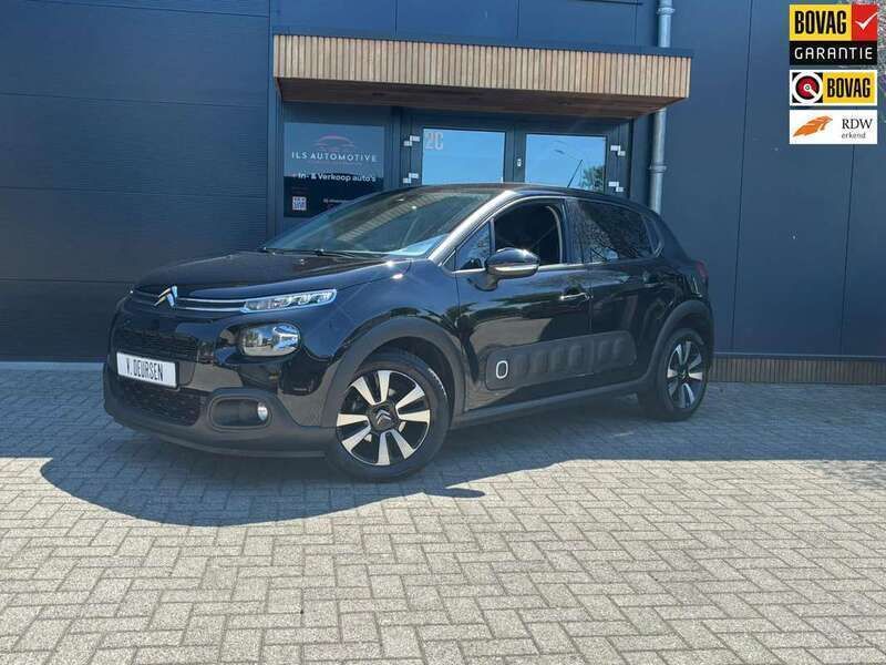 Zwart Gebruikt 2019 Citroën C3 Feel Hatchback | € 13.500 (Eerlijke prijs) - Afbeelding 1/4