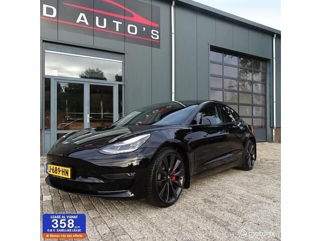 Zwart Gebruikt 2020 Tesla Model 3 Performance Sedan | € 26.750 (Eerlijke prijs) - Afbeelding 1/4