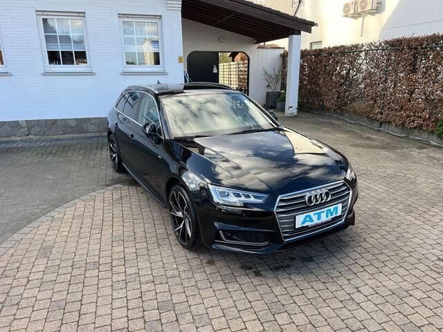Zwart Gebruikt 2019 Audi A4 S-Line Stationwagen | € 26.990 - Afbeelding 1/4