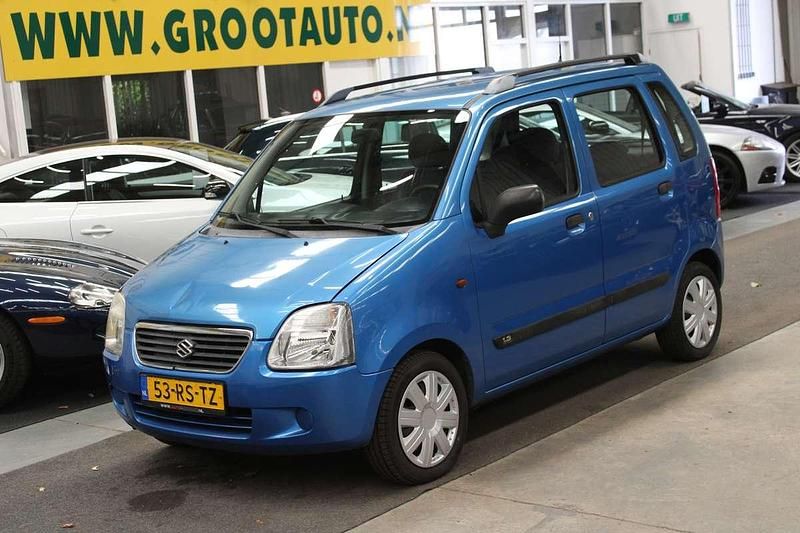 Blauw Gebruikt 2003 Suzuki Wagon R+ GLS Stationwagen | € 1.244 (Eerlijke prijs) - Afbeelding 1/4