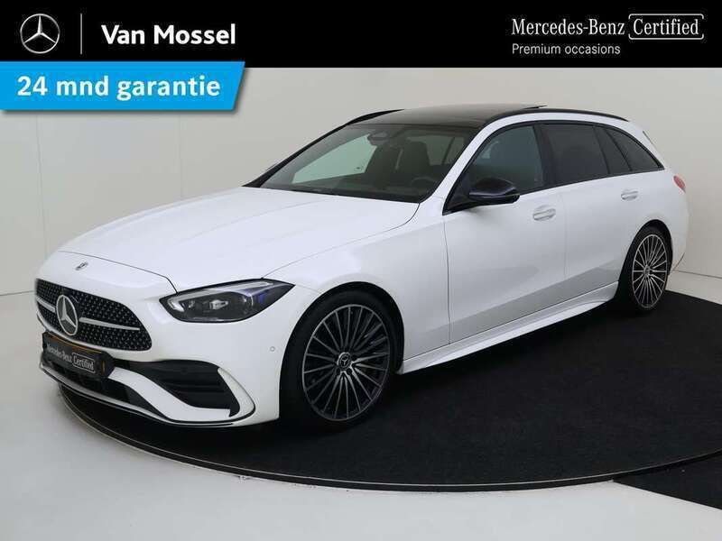Wit Gebruikt 2022 Mercedes C180 AMG line Stationwagen | € 48.945 - Afbeelding 1/4