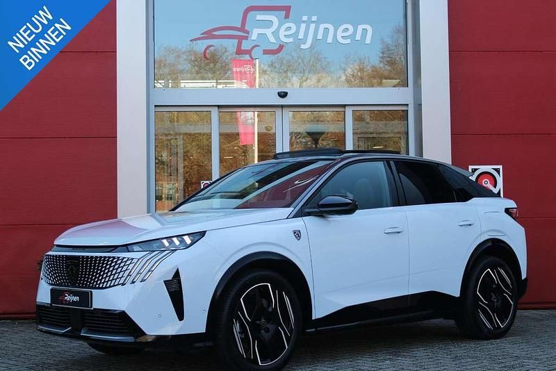 Wit Nieuw 2025 Peugeot e-3008 GTi SUV | € 59.495 - Afbeelding 1/4