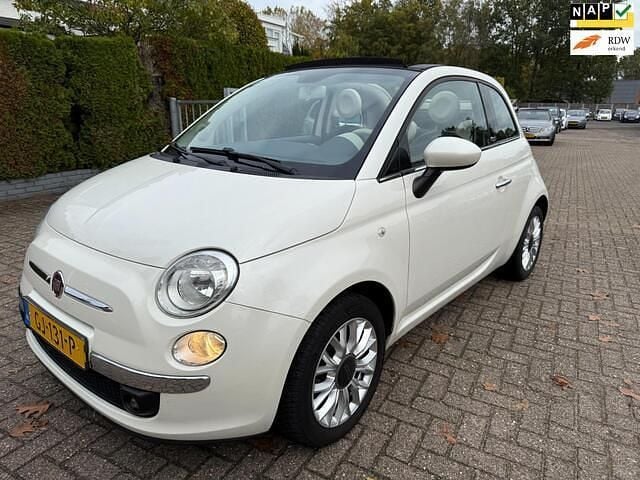 Wit Gebruikt 2015 Fiat 500C Lounge Cabriolet | € 7.750 (Eerlijke prijs) - Afbeelding 1/3
