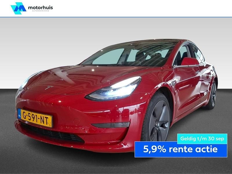 Rood Gebruikt 2019 Tesla Model 3 Sedan | € 20.925 (Eerlijke prijs) - Afbeelding 1/4