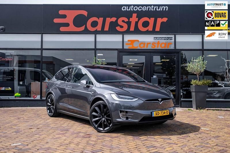 Grijs Gebruikt 2018 Tesla Model X SUV | € 34.950 (Super prijs) - Afbeelding 1/4