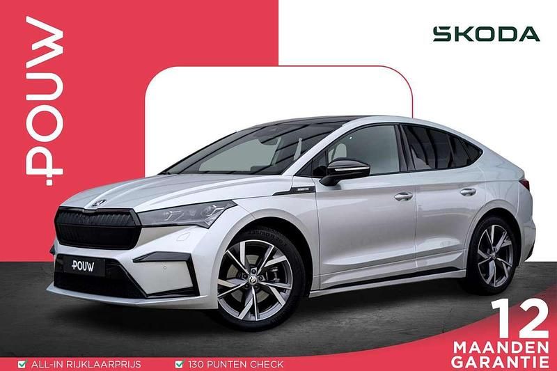 Grijs Gebruikt 2023 Skoda Enyaq iV SportLine SUV | € 36.900 (Duur) - Afbeelding 1/4