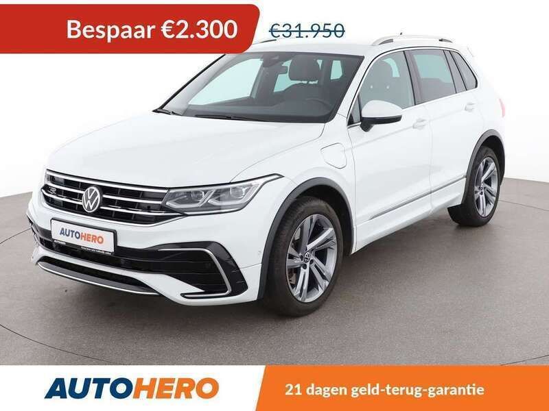 Wit Gebruikt 2021 VW Tiguan R-line SUV | € 29.849 (Goede deal) - Afbeelding 1/3