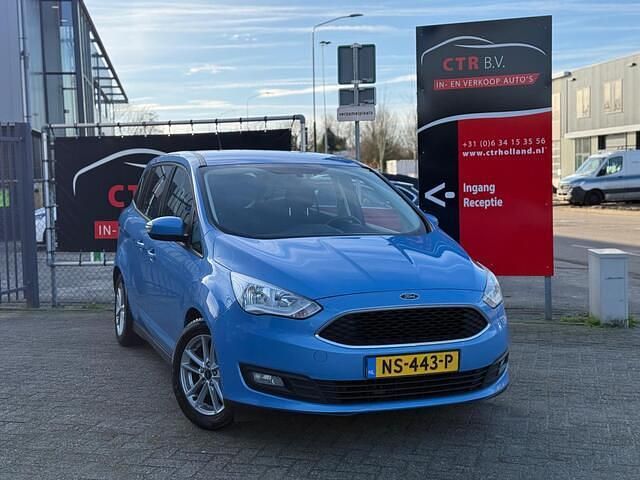 Blauw (metallic) Occasion 2017 Ford Grand C-Max MPV | € 6.500 - Afbeelding 1/4