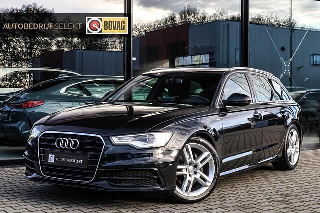 Zwart Gebruikt 2014 Audi A6 S-Line Stationwagen | € 16.900 (Eerlijke prijs) - Afbeelding 1/4