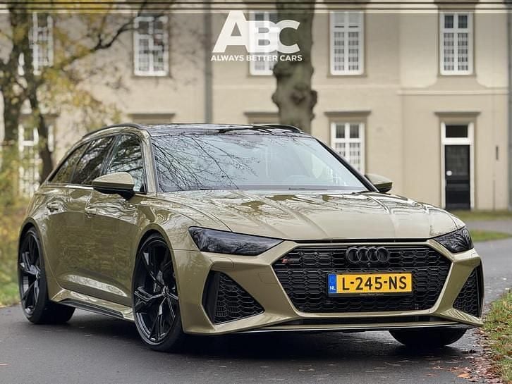 Groen (metallic) Gebruikt 2020 Audi RS6 S-Line Stationwagen | € 108.900 (Eerlijke prijs) - Afbeelding 1/4
