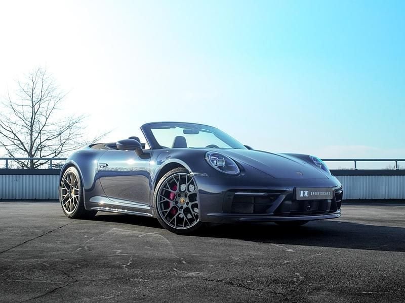 Blauw Occasion 2021 Porsche 911 Carrera 4S Cabriolet Cabriolet | € 152.950 (Eerlijke prijs) - Afbeelding 1/4