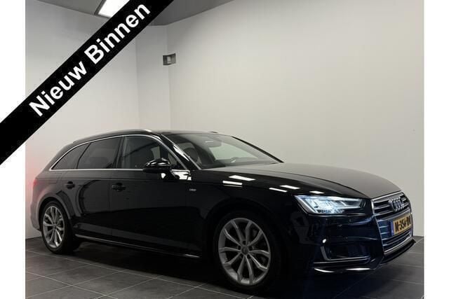 Zwart Gebruikt 2018 Audi A4 S-Line Stationwagen | € 24.650 (Eerlijke prijs) - Afbeelding 1/4