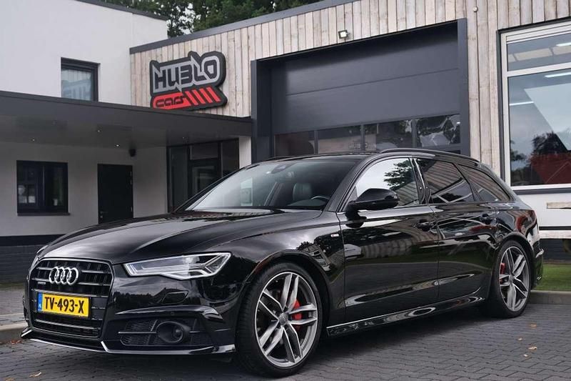 Zwart Gebruikt 2018 Audi A6 S-Line Stationwagen | € 28.750 (Super prijs) - Afbeelding 1/4