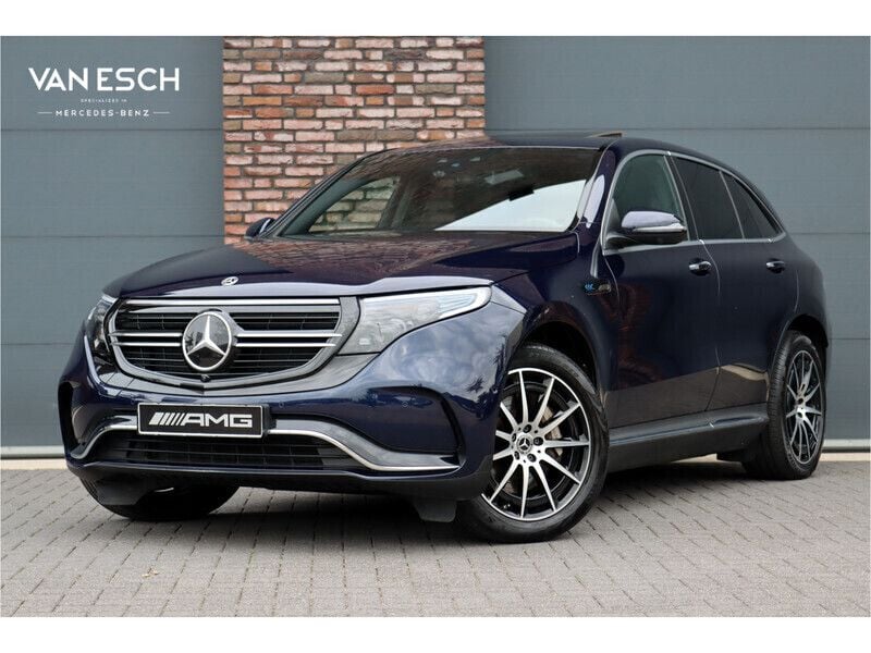 Blauw Gebruikt 2021 Mercedes EQC400 AMG line SUV | € 47.500 (Eerlijke prijs) - Afbeelding 1/4